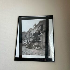 Train Accident at the Gare Montparnasse, Paris, 1895 Picture Frame 20”x16”